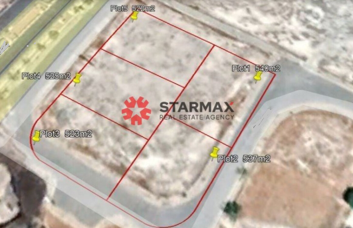 2647sqm 5 Plots , Larnaca, Agios Nikolaos